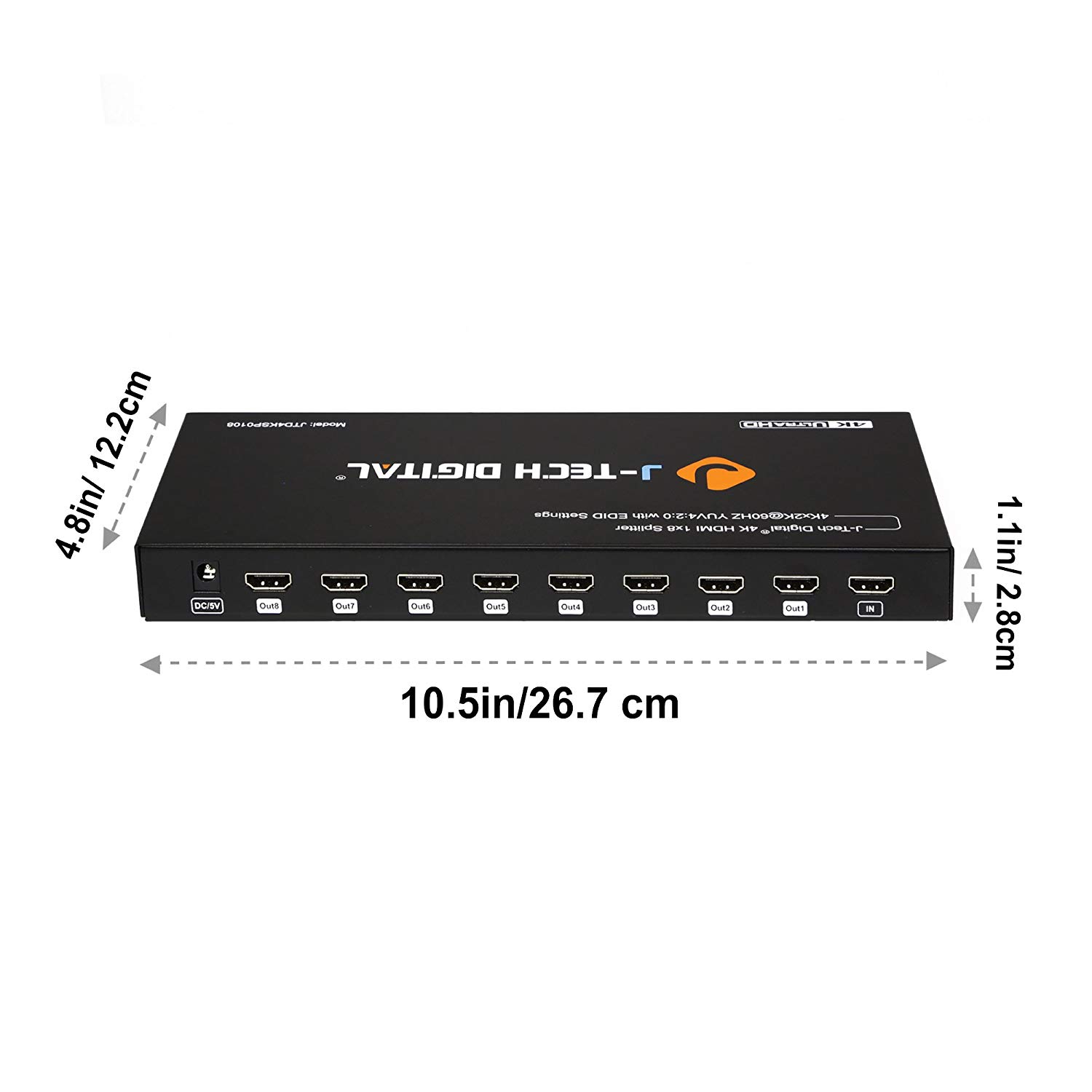 HDMI 1X8 Splitter 4K@60HZ 4:2:0 - J-Tech Digital