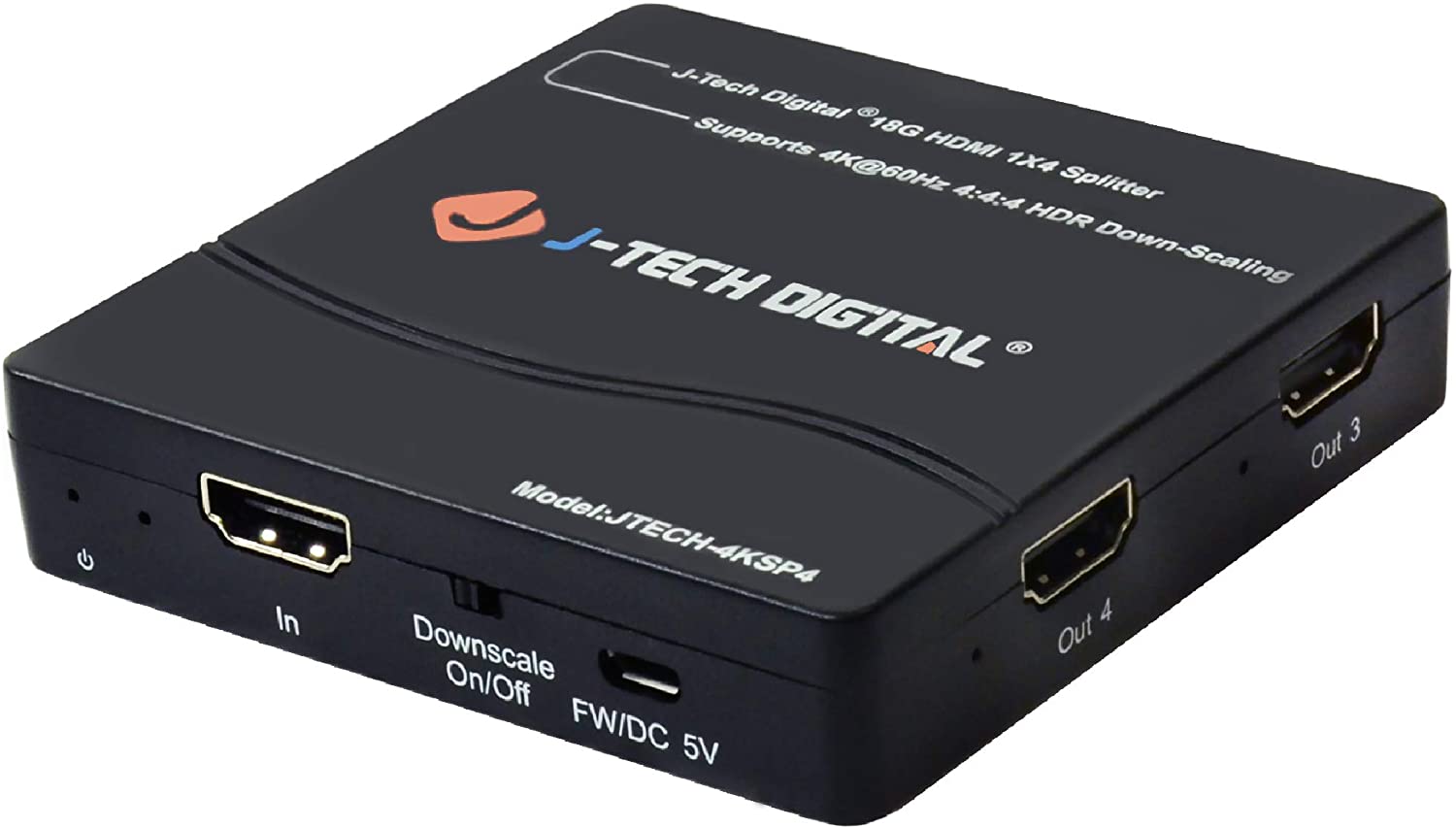 Græder Addition reform HDMI Splitter Supporting 1X4 Multi-Resolution Output - J-Tech Digital