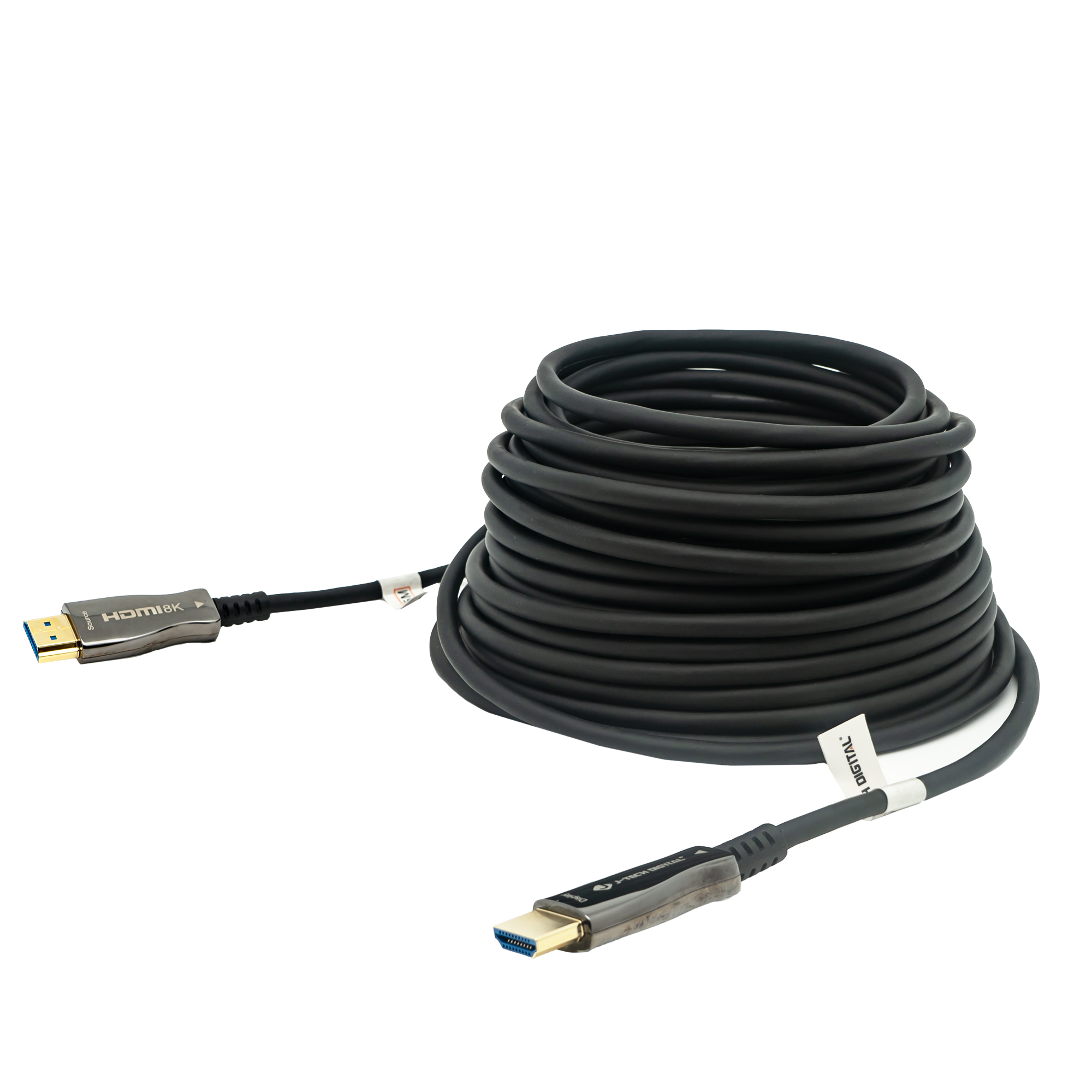 8K HDMI 2.1 Fiber Cable 15M 49.2 FT 48Gbps (JTECH-FCAB158K) - J 