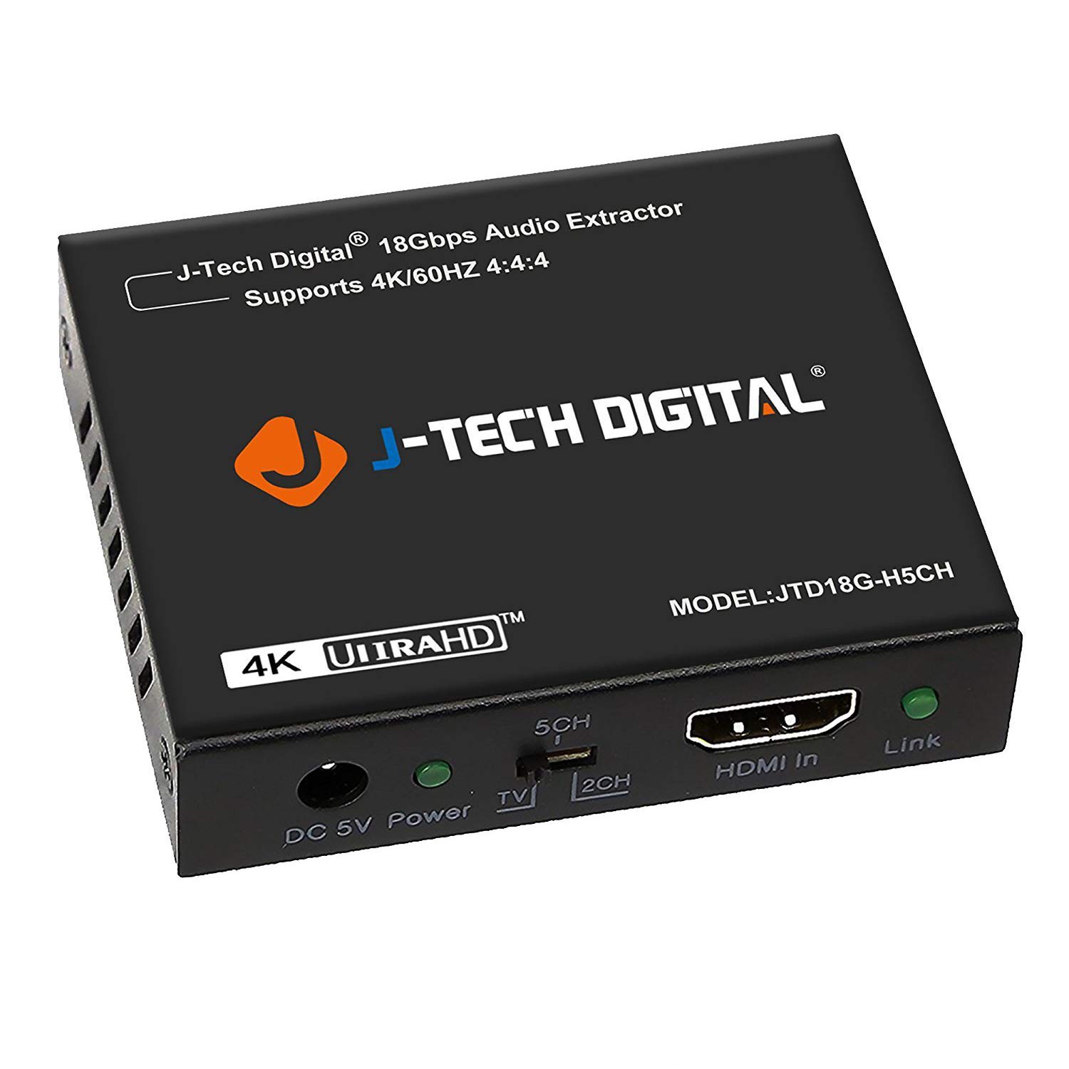stof kompression Surrey J-Tech Digital 4K60HZ HDMI Audio Extractor/Converter SPDIF/3.5MM