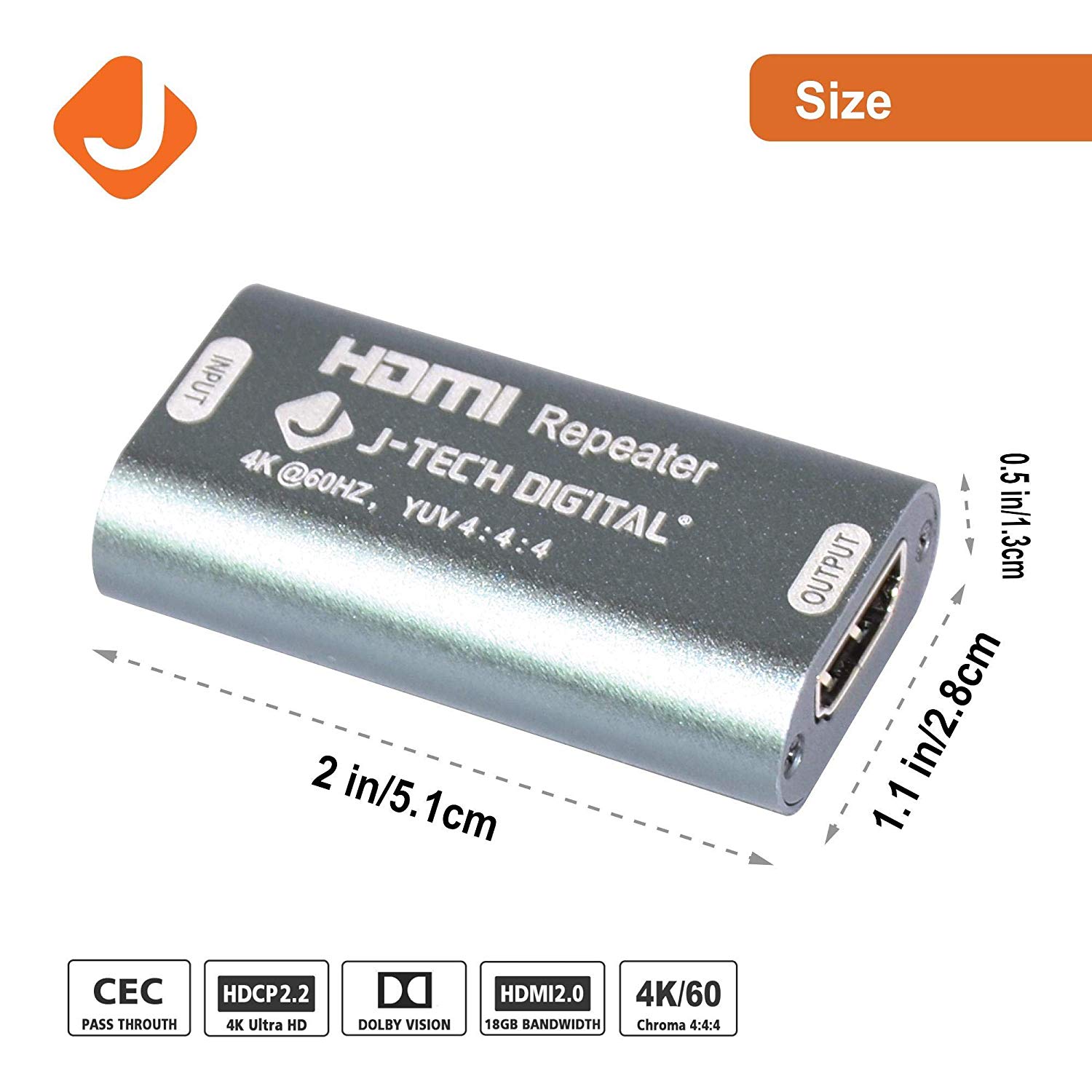 HDMI2.0 18G Repeater Pass Through CEC EDID